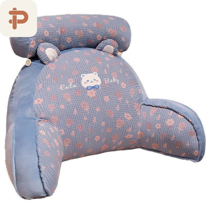Floral Houndstooth Bed Reading Backrest