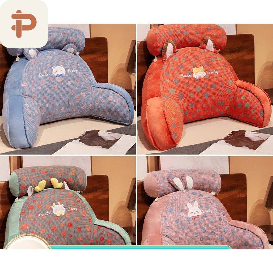 Floral Houndstooth Bed Reading Backrest