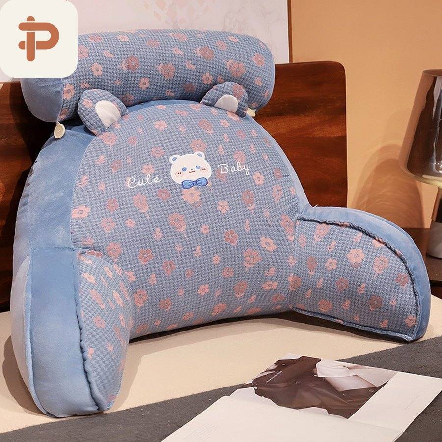 Floral Houndstooth Bed Reading Backrest