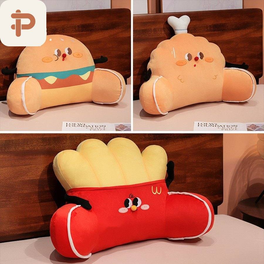 Burger & Fries Bed Reading Backrest