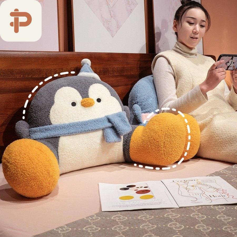 Penguin Bed Reading Backrest