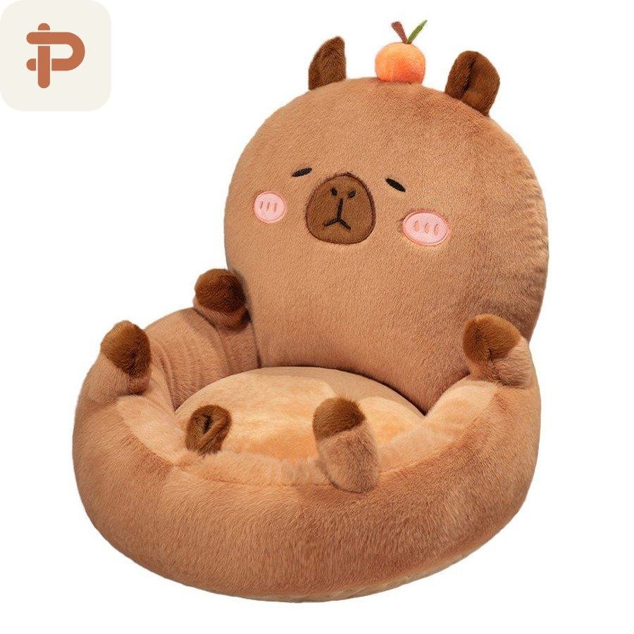 Capybara Hug Seat Cushion