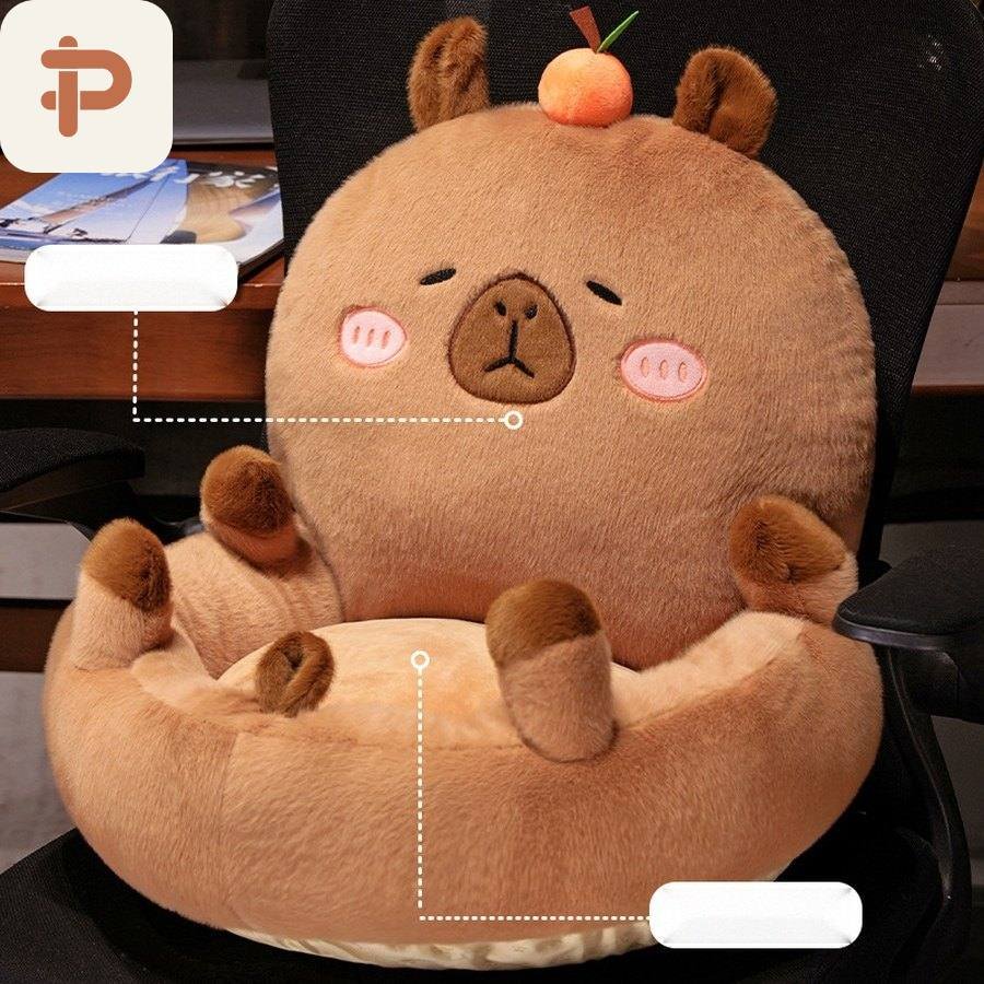 Capybara Hug Seat Cushion
