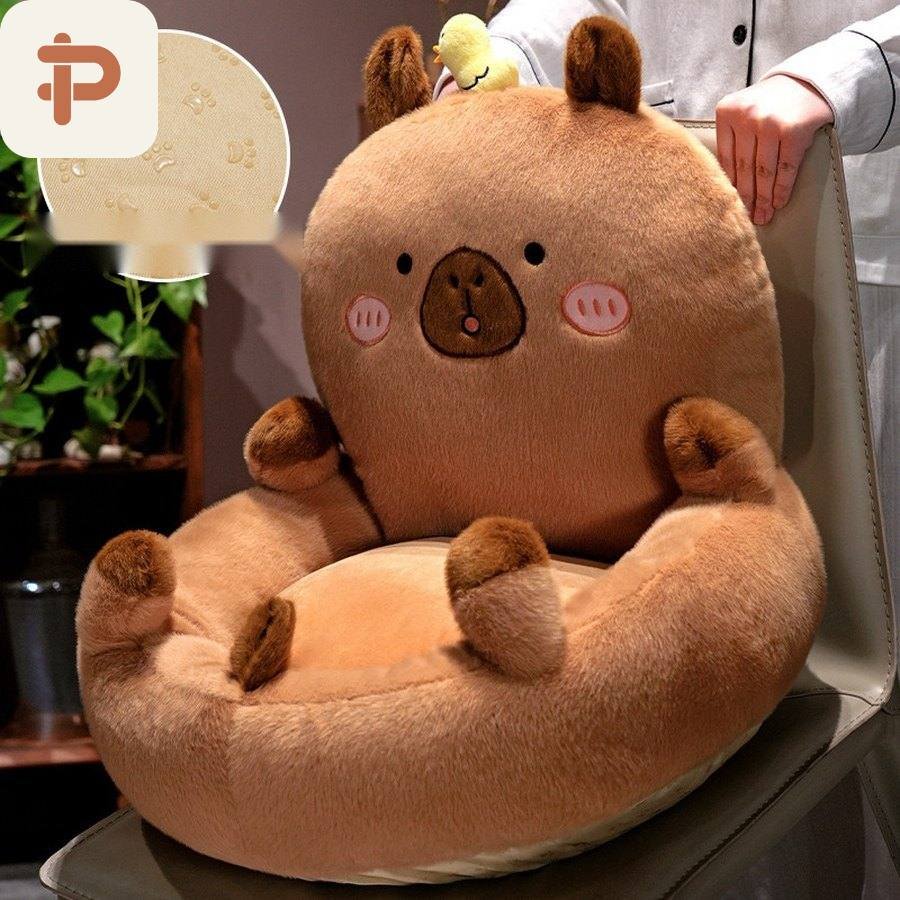 Capybara Hug Seat Cushion