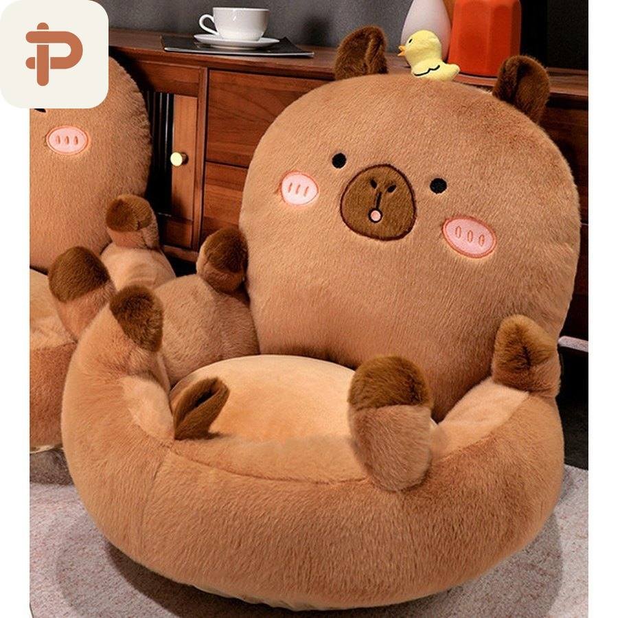 Capybara Hug Seat Cushion