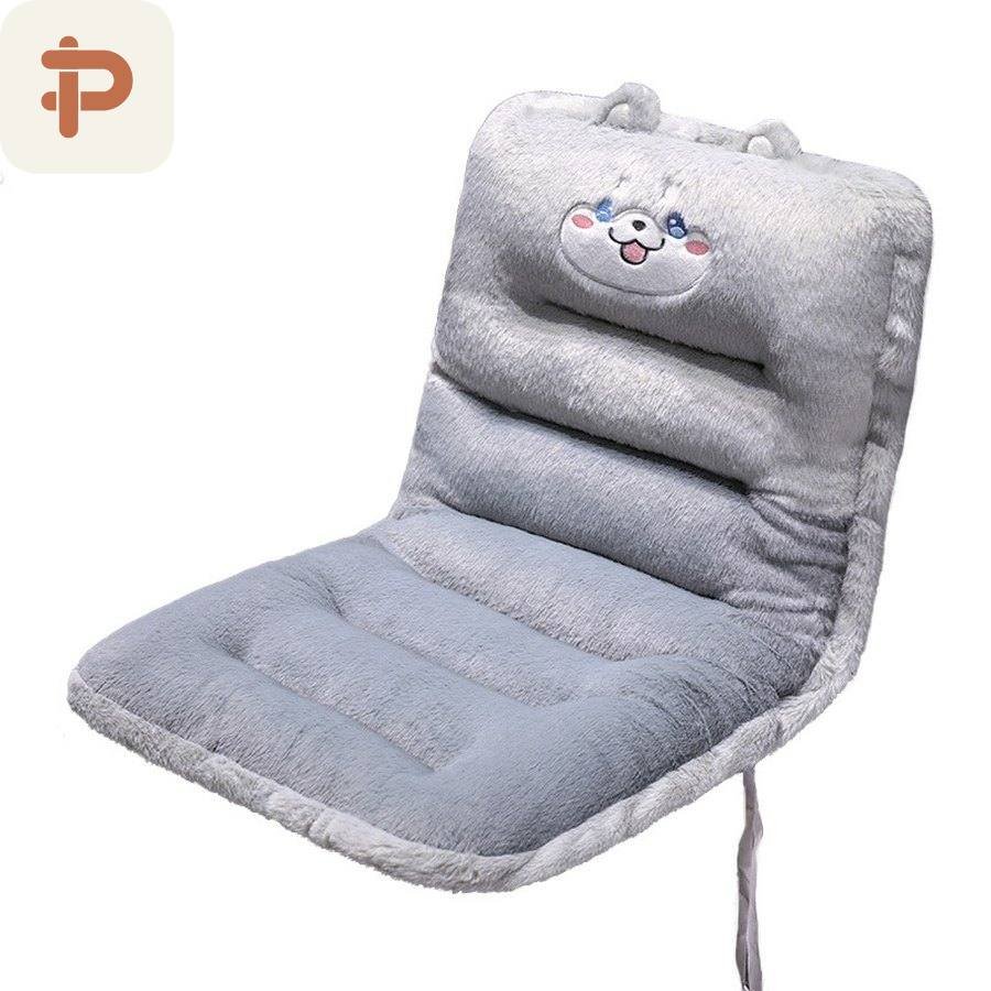 Faux-Fur Long Seat & Back Cushion, 2 Sizes