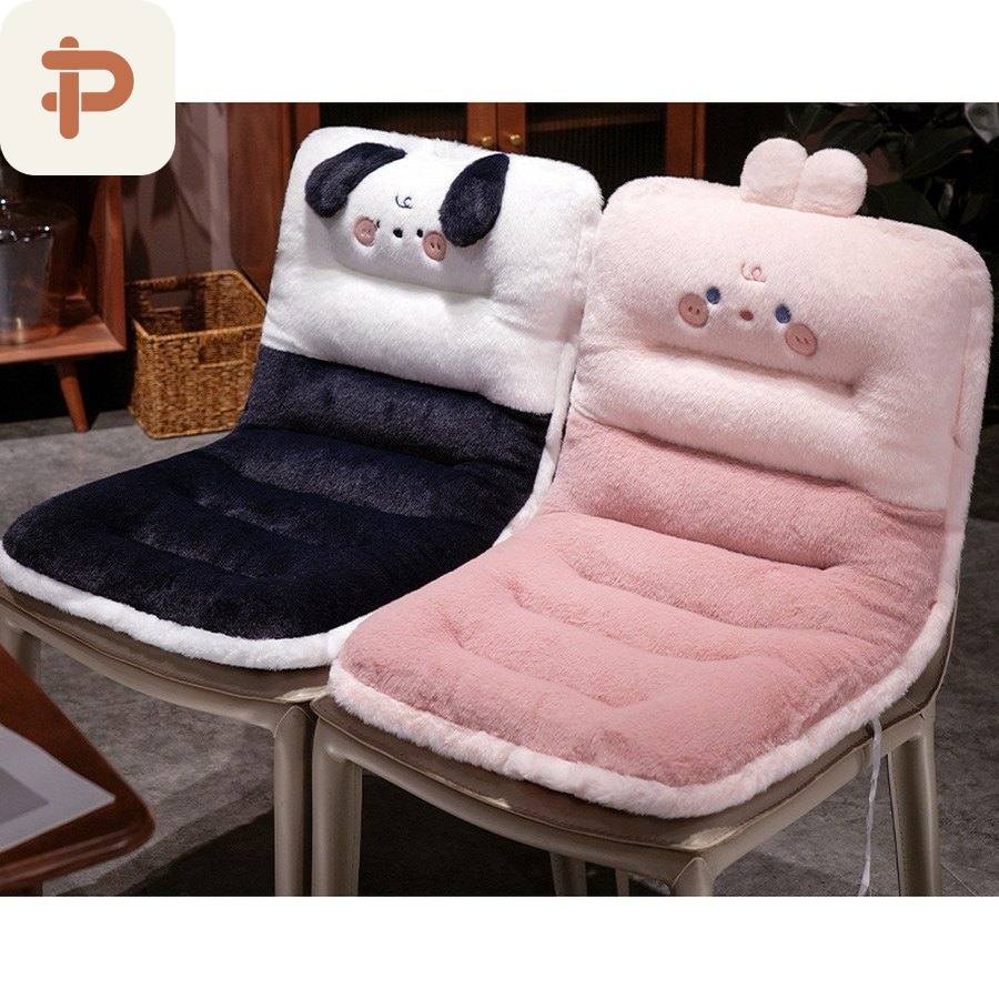 Faux-Fur Long Seat & Back Cushion, 2 Sizes
