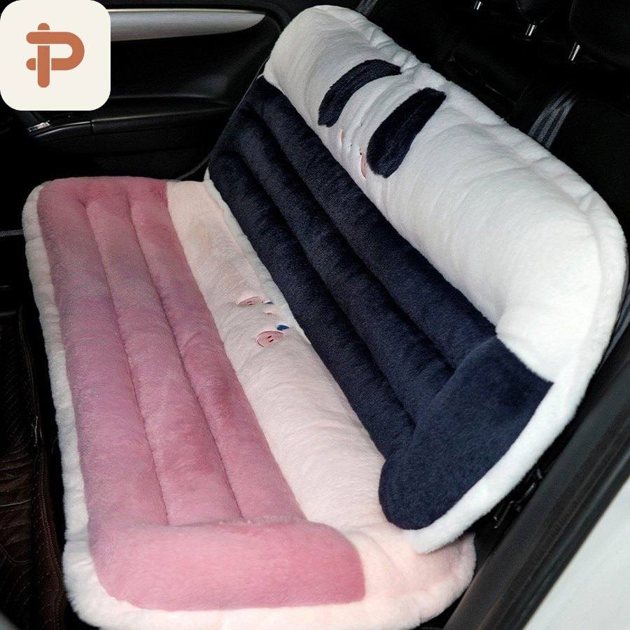 Faux-Fur Long Seat & Back Cushion, 2 Sizes