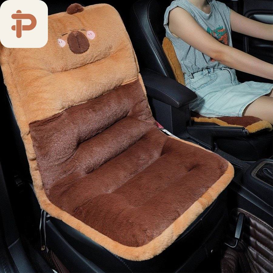 Faux-Fur Long Seat & Back Cushion, 2 Sizes