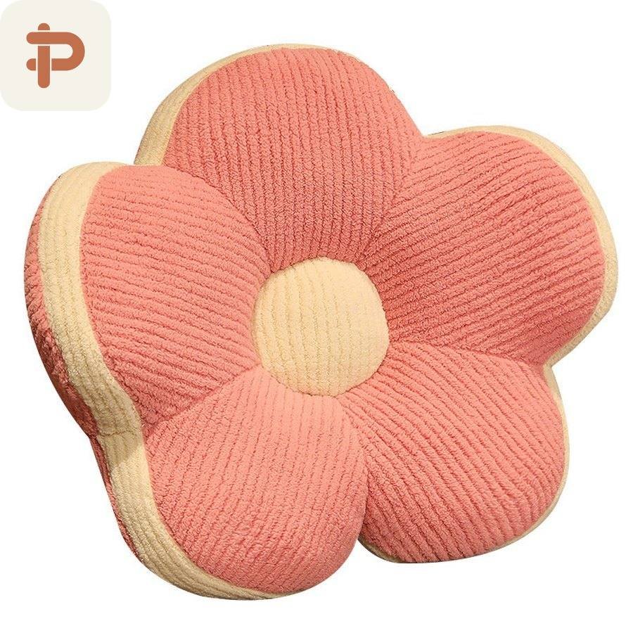 Corduroy Flower Chair Cushion