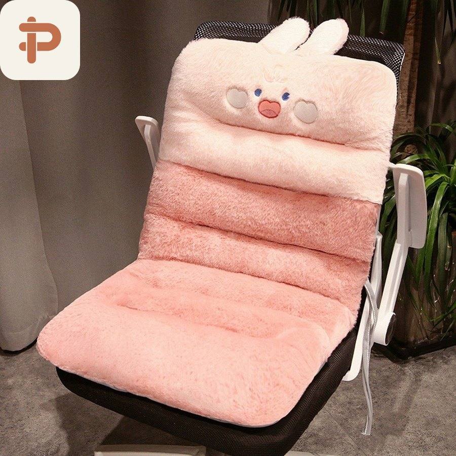 Faux-Fur One-Piece Seat & Back Cushion