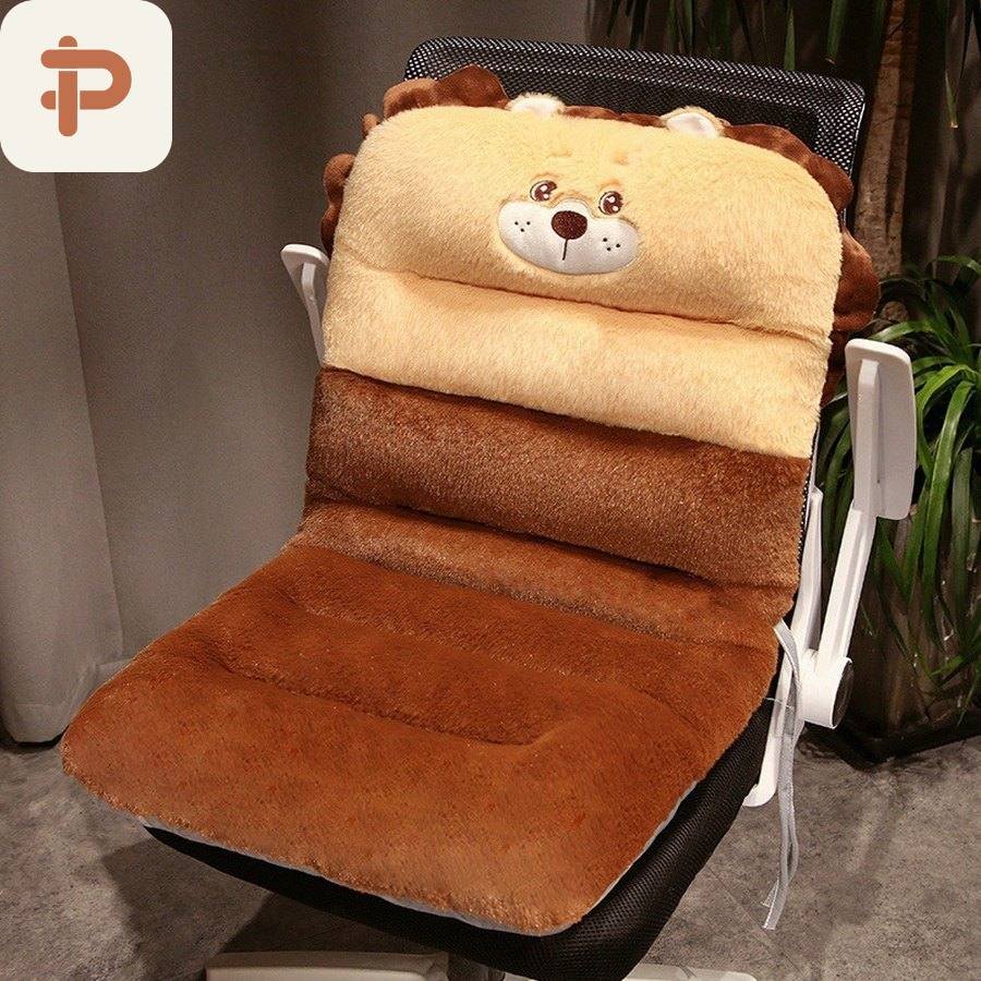 Faux-Fur One-Piece Seat & Back Cushion