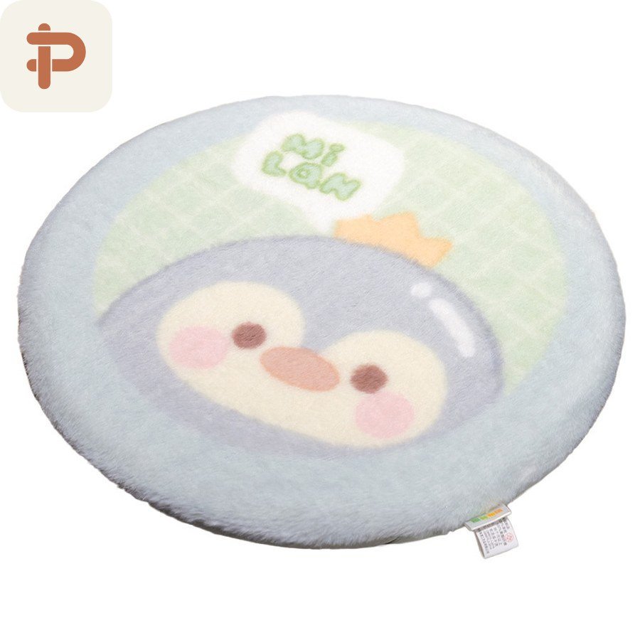 Printed Memory-Foam Round Seat Cushion