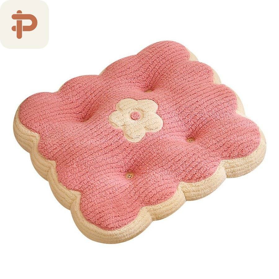 Crystal-Velvet Biscuit Seat Cushion