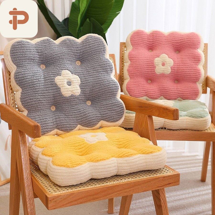 Crystal-Velvet Biscuit Seat Cushion
