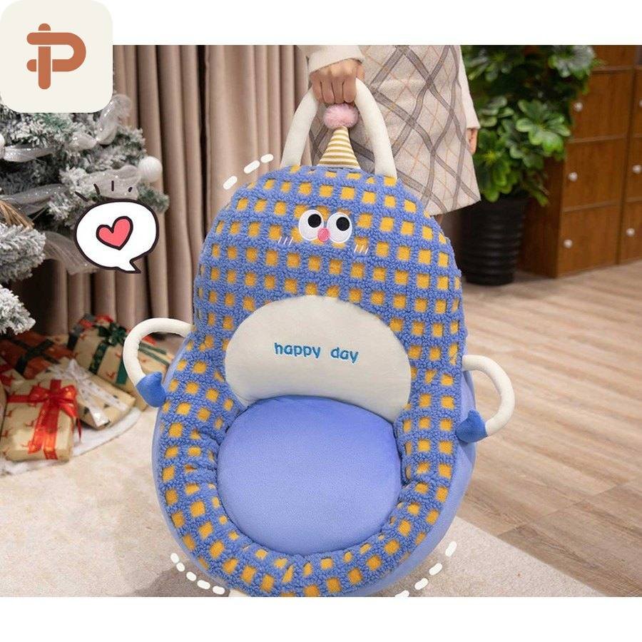 Gingham Big-Eye Seat with Backrest