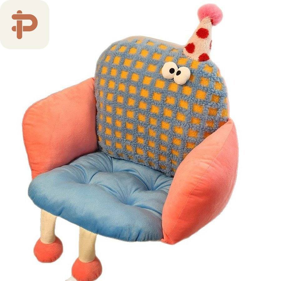 Gingham Monster Armchair Cushion