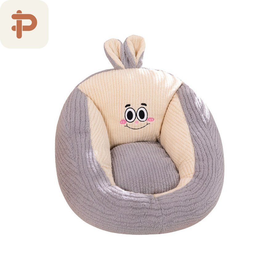 Corduroy Bunny Bucket Floor Seat