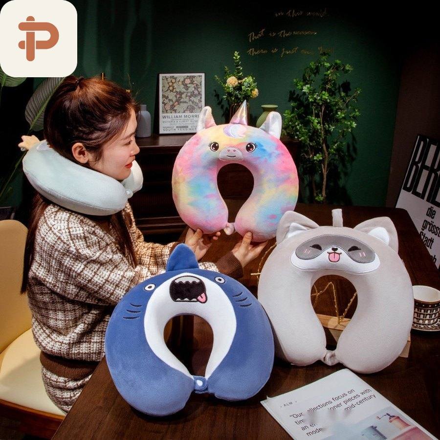 Animal Memory-Foam U Pillow, 19 Designs