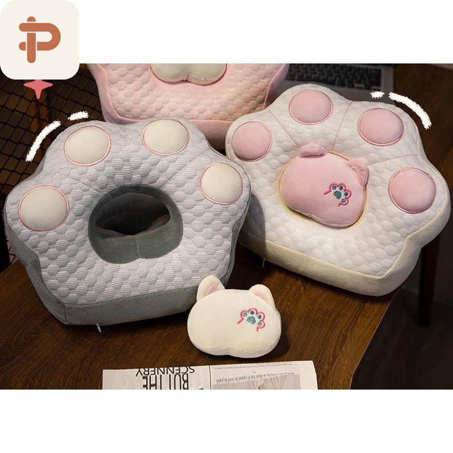 Reversible Cat Paw Desk Nap Pillow