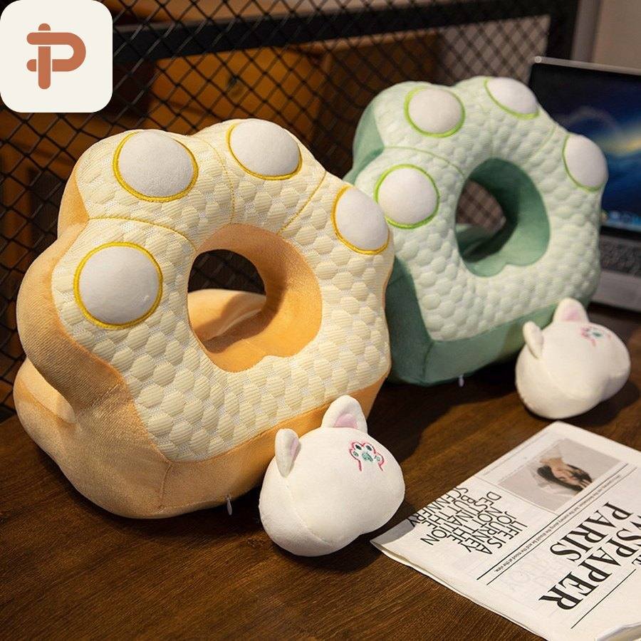 Reversible Cat Paw Desk Nap Pillow
