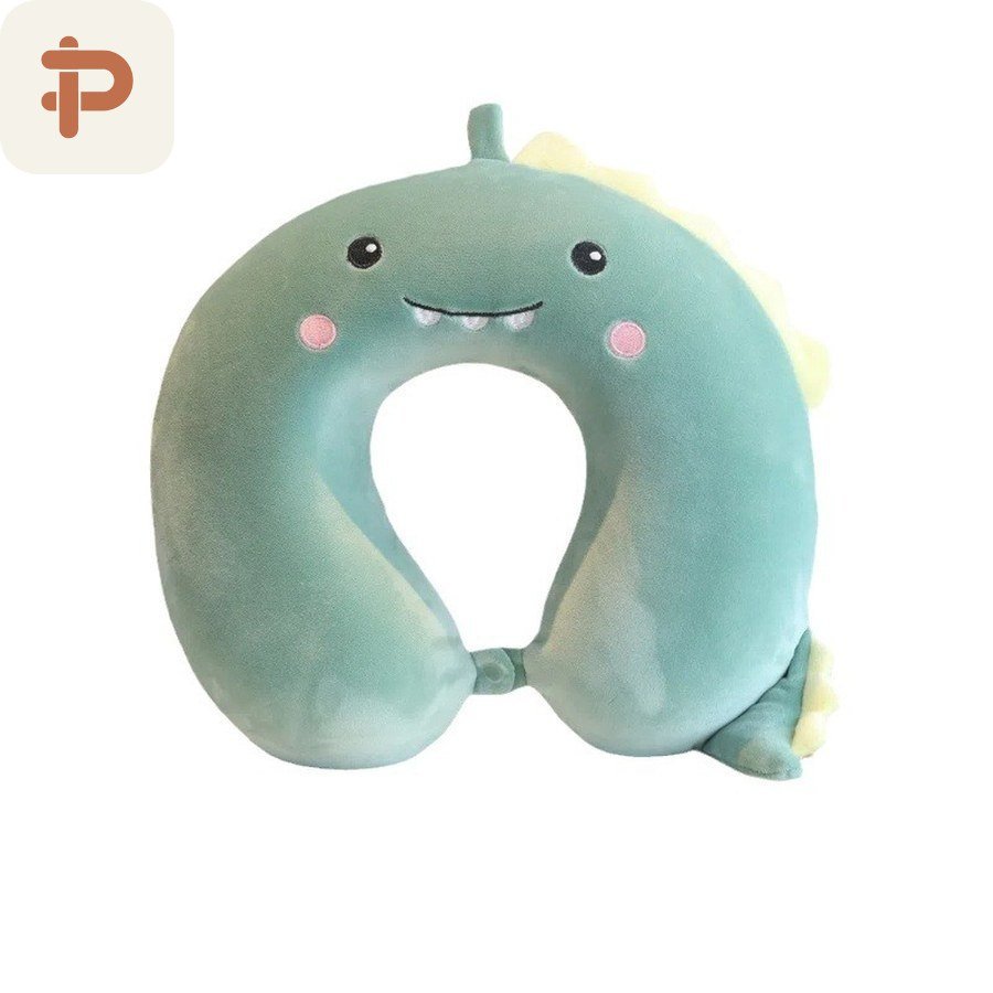 Crystal-Velvet Animal Memory-Foam U Pillow
