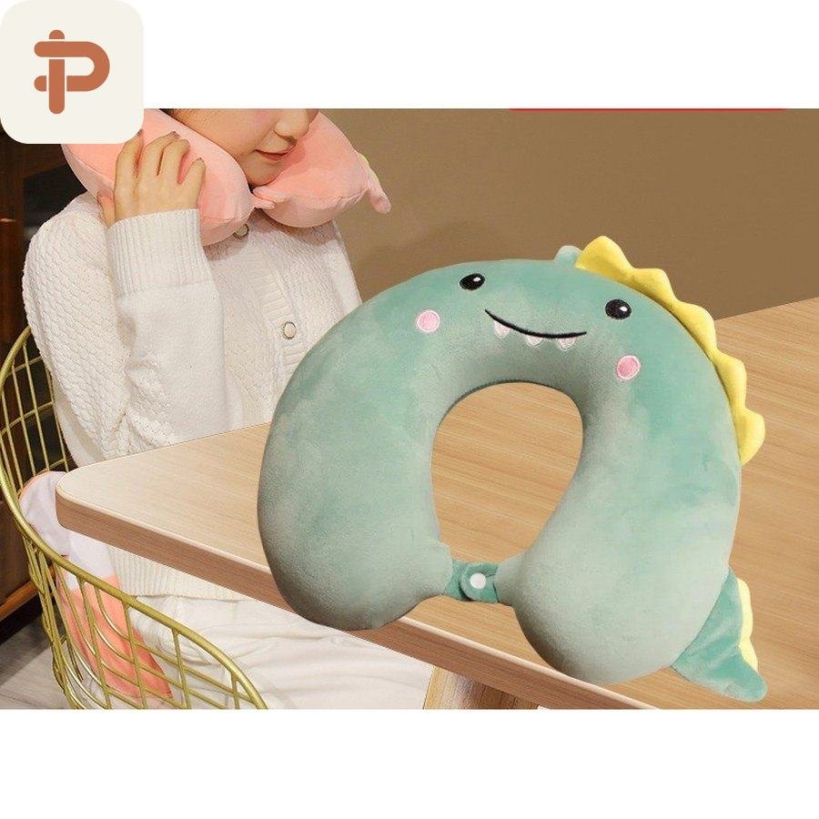 Crystal-Velvet Animal Memory-Foam U Pillow