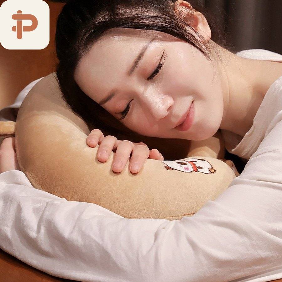 Capybara Embroidered U Pillow