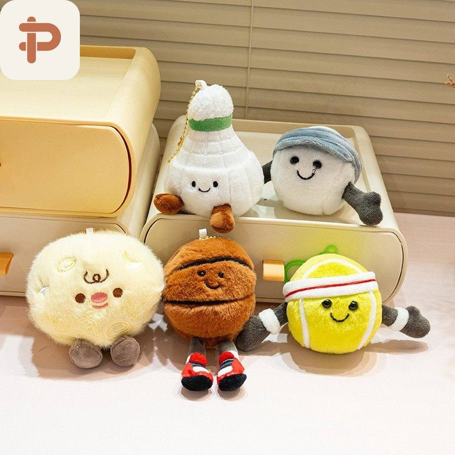 Smiley Ball Plush Bag Charm