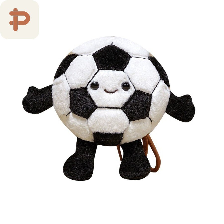 Sports Ball Plush Keychain