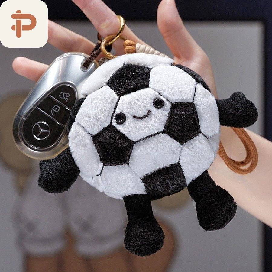 Sports Ball Plush Keychain
