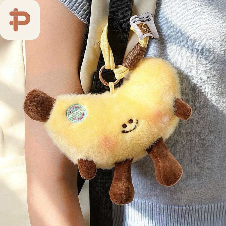 Tropical Fruit Plush Keychain