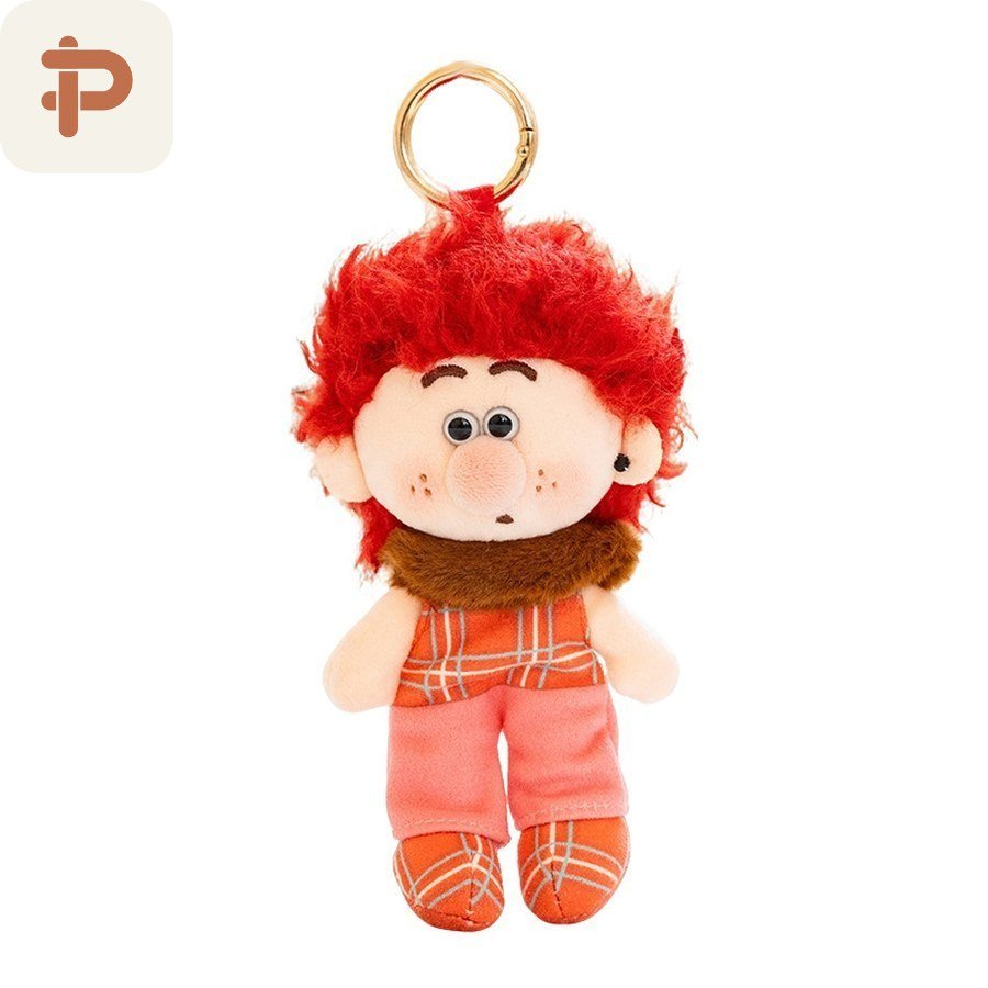 Curly-Hair Doll Plush Charm