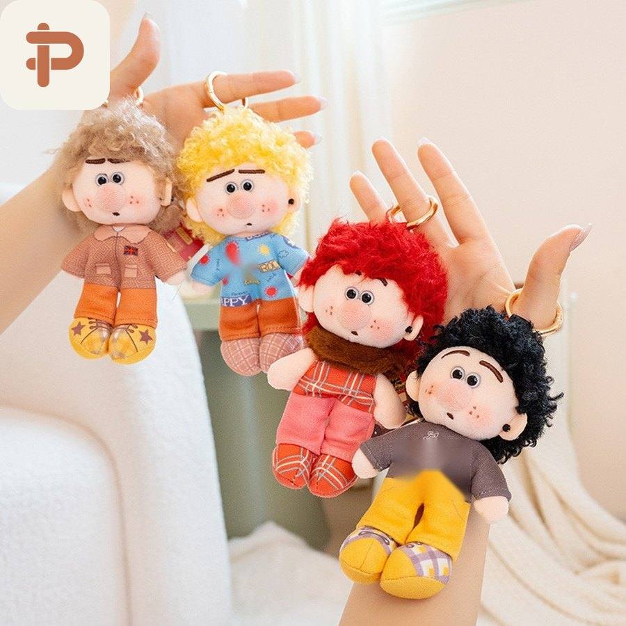 Curly-Hair Doll Plush Charm