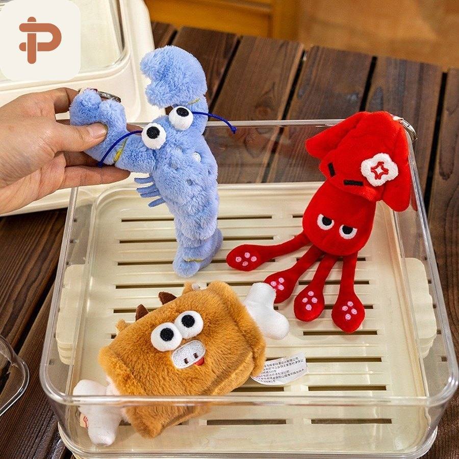 Seafood & Snack Plush Charm