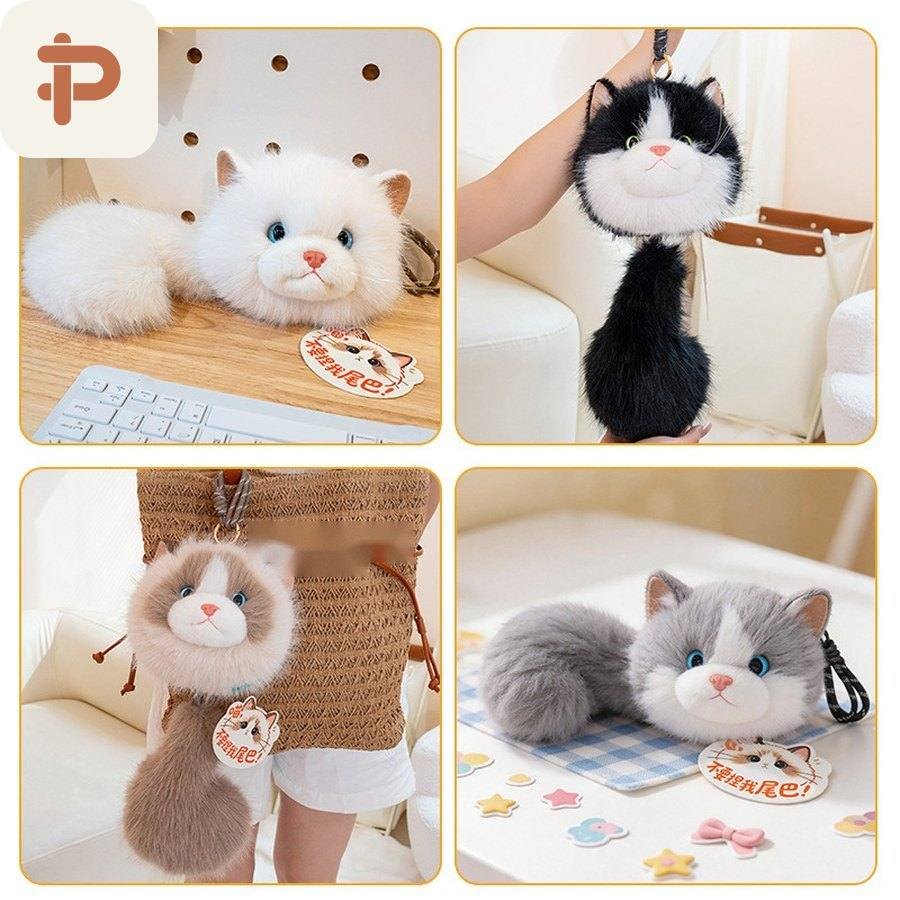 Ragdoll Cat Plush Coin-Purse Charm