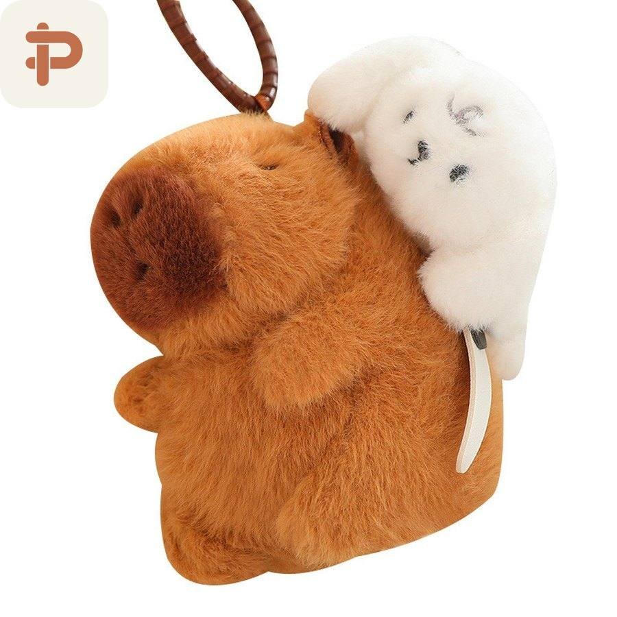 Pull-String Capybara Plush Charm