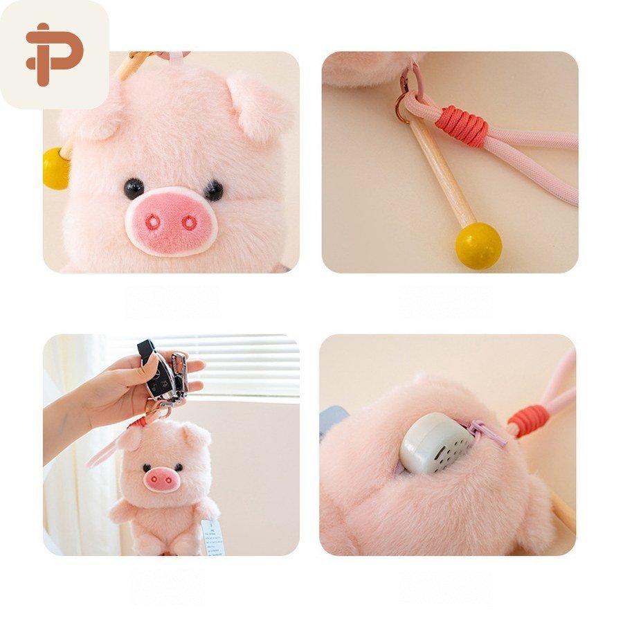 Wooden-Fish Animal Plush Charm