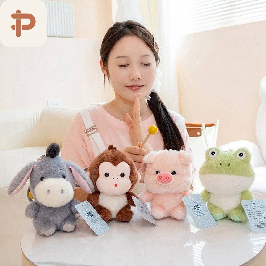 Wooden-Fish Animal Plush Charm